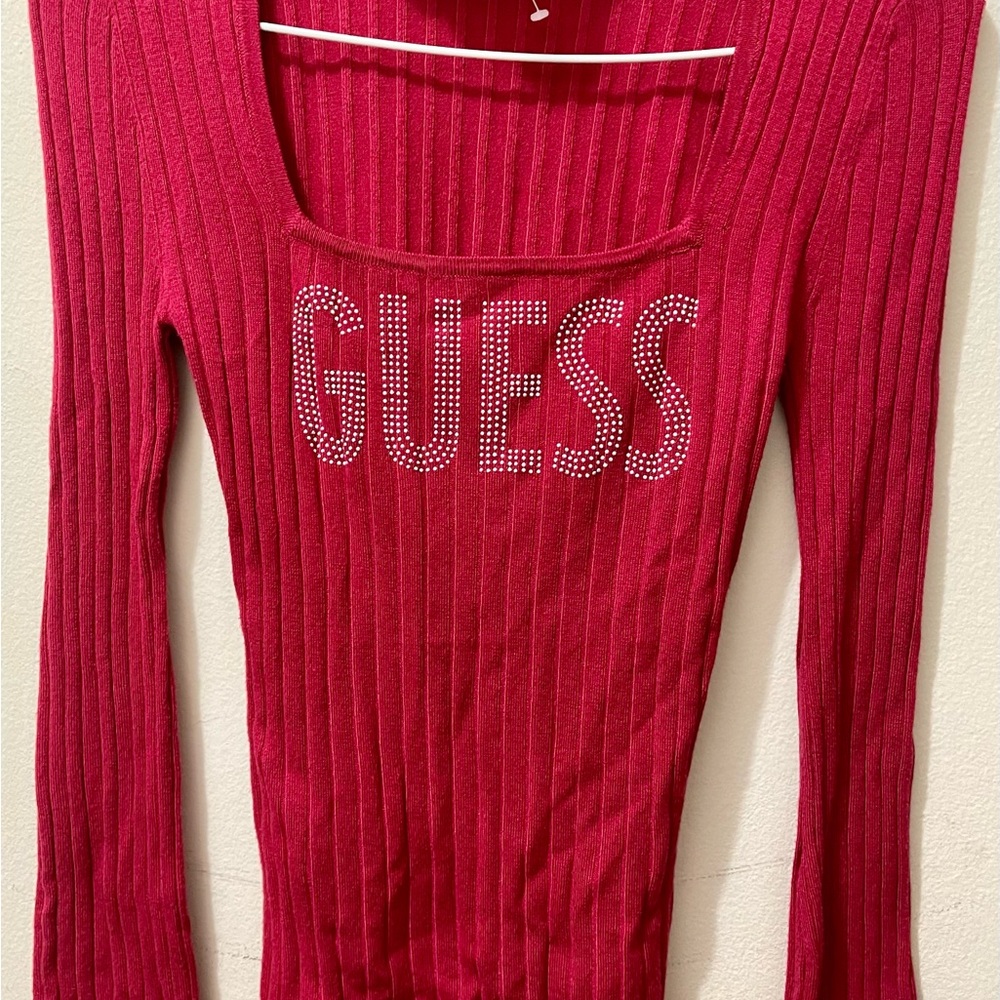 Red Blouse Guess new never worn🌹